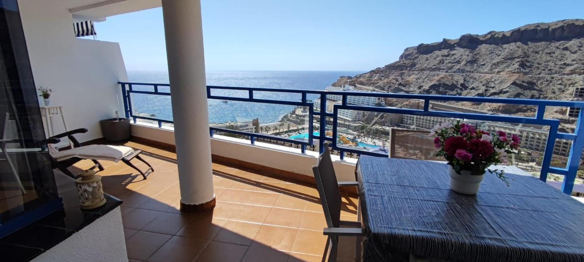 Ocean View Apartment In Taurito, Mogan - Top Floor Exterior foto